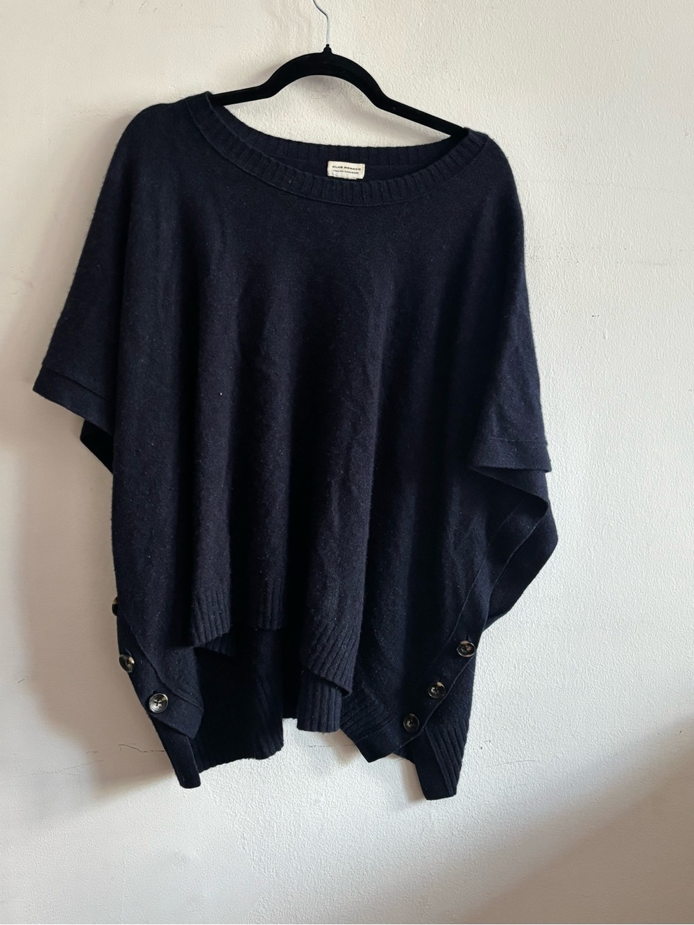 Club Monaco Italian Cashmere Poncho Sweater